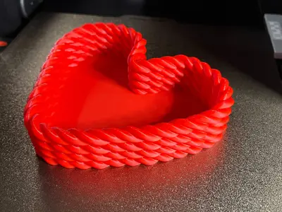 Rope heart box