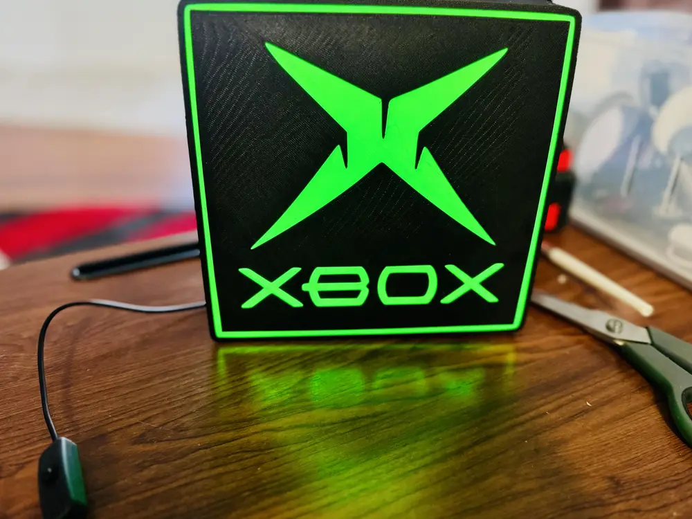 original/Classic Microsoft Xbox Logo - Light up Wall Art