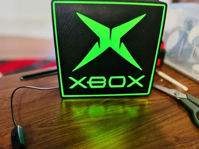 original/Classic Microsoft Xbox Logo - Light up Wall Art
