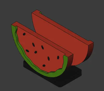 Servilletero en forma de sandia
