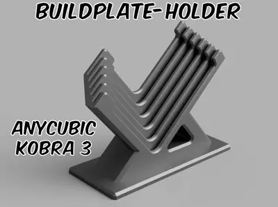 Druckplatten Halter Anycubic Kobra 3