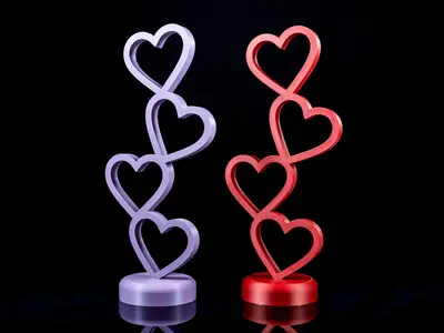 Valentine's Day Heart Tower Decor