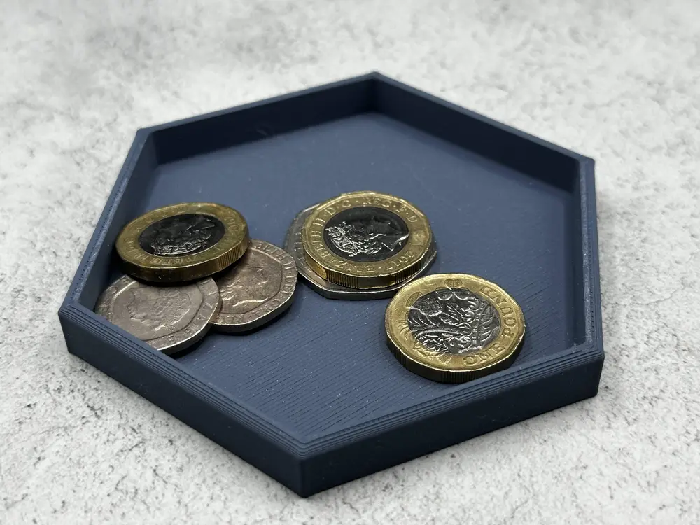 Small Hexagonal Snack, Coin, Key Tray