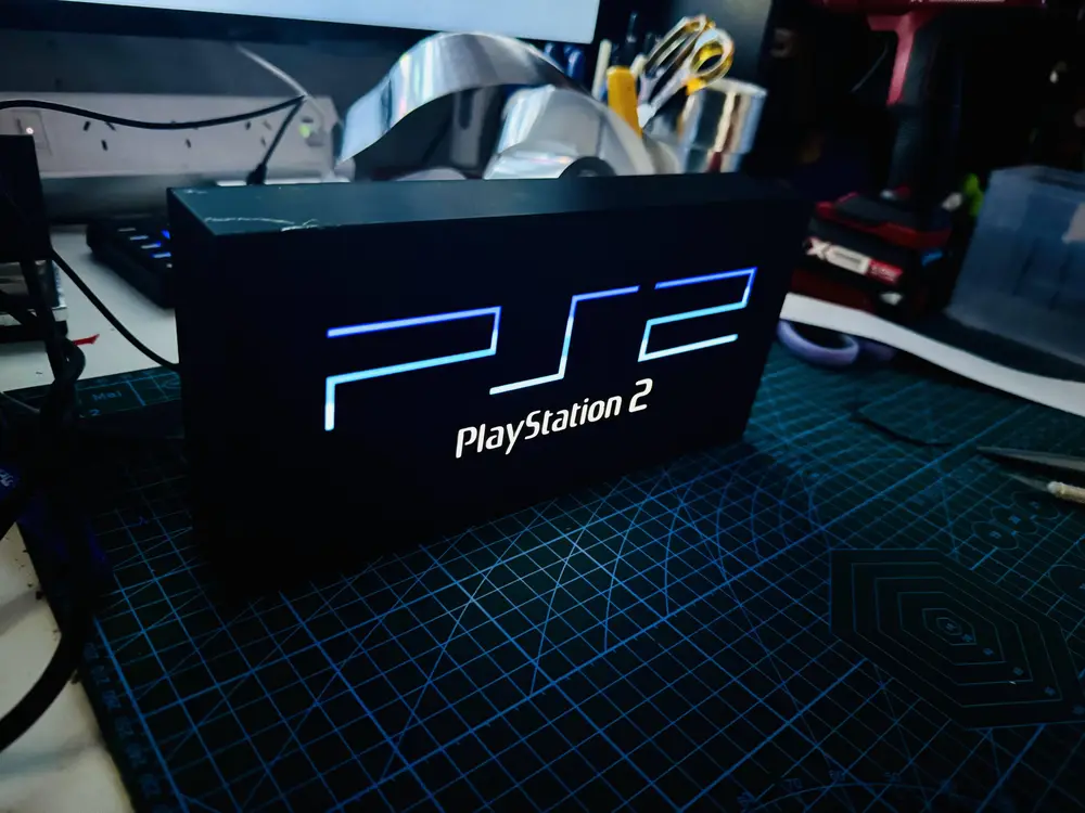 PlayStation 2 - Light up Logo / Sign - Sony PS2