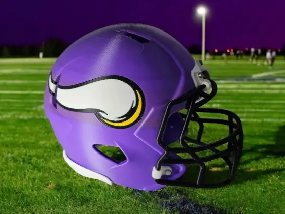 Casco de fútbol americano de los Minnesota Vikings