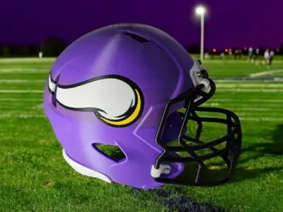 Casco de fútbol americano de los Minnesota Vikings