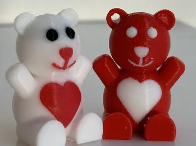 valentine's day bear  keychain