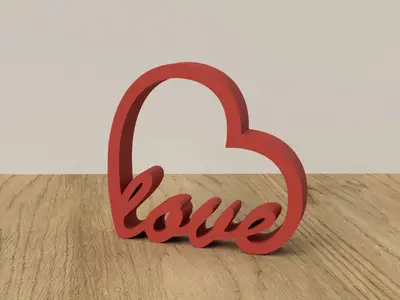 Love heart decor