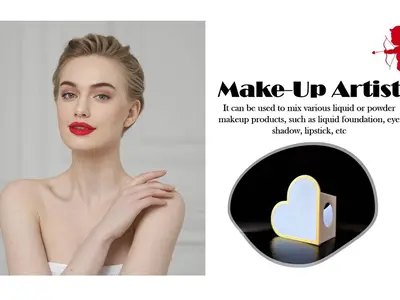 Heart-Shaped Make-Up Mixing Tool