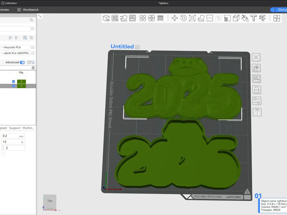Wood snake Light Box