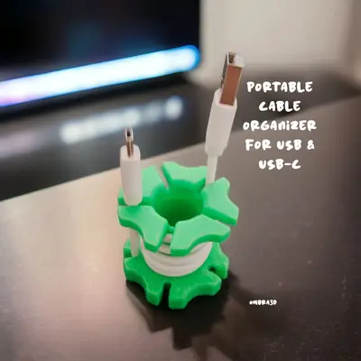 Portable Cable Organizer for USB & USB-C 🔌✨