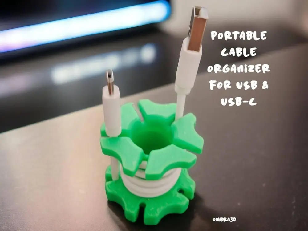 Portable Cable Organizer for USB & USB-C 🔌✨