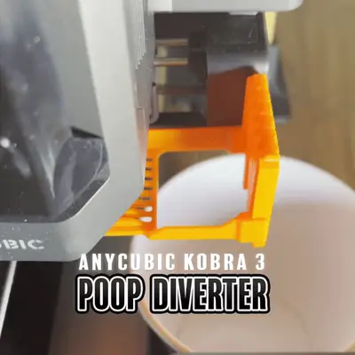 Anycubic Kobra 3 Poop Diverter / Deflector