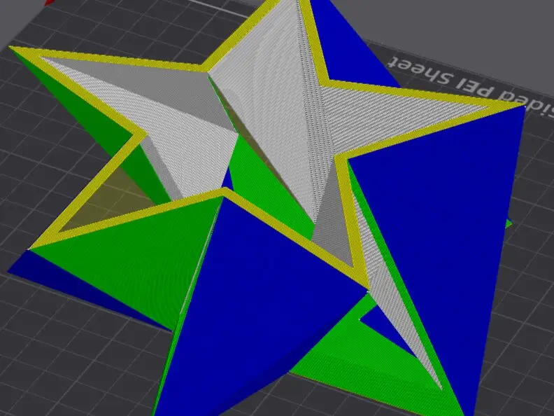 Bended Star semivisible deskstand