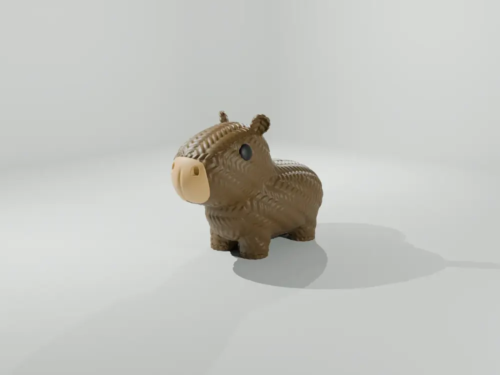 Knit capybara Barbara