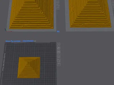 Giza Egypt Pyramids first free model accurate 1:1000