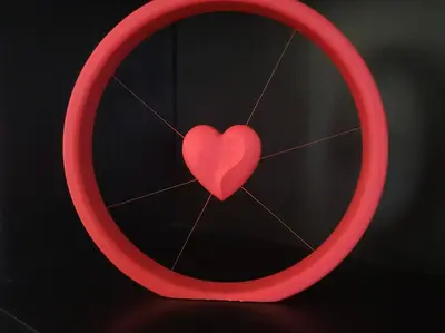 Suspended Heart - Print in Place!