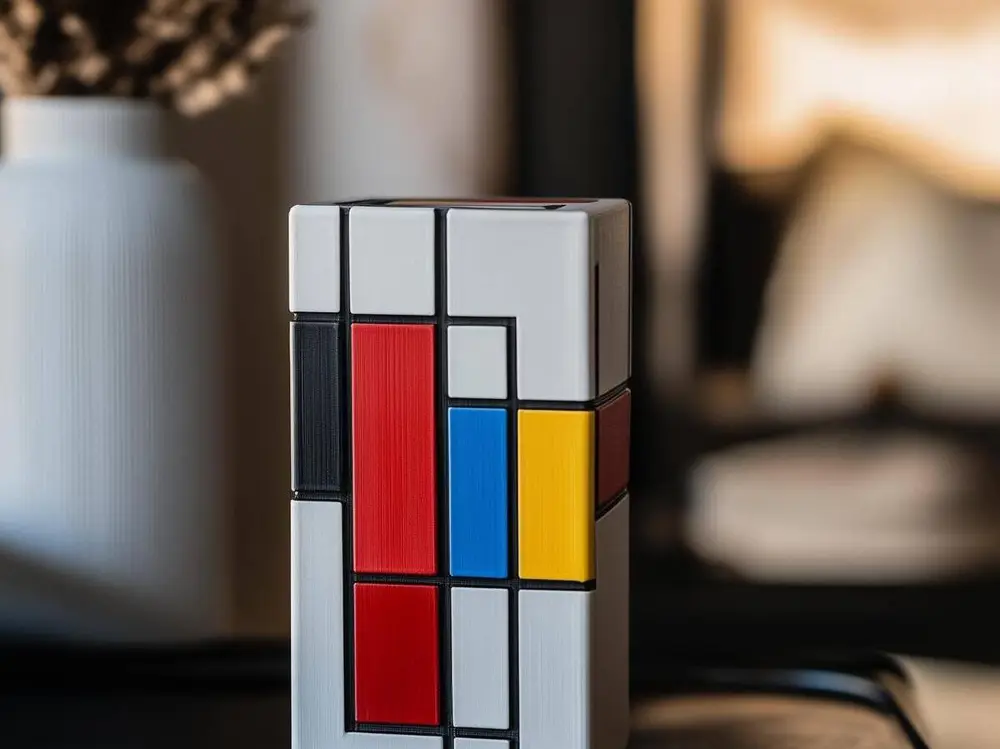 Mondrian Inspired Vase