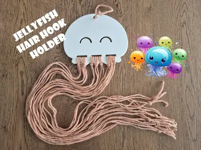 Jellyfish hair hook holder