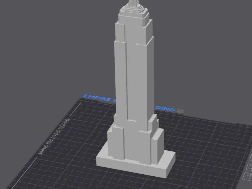 Empire State Building skyscraper miniature