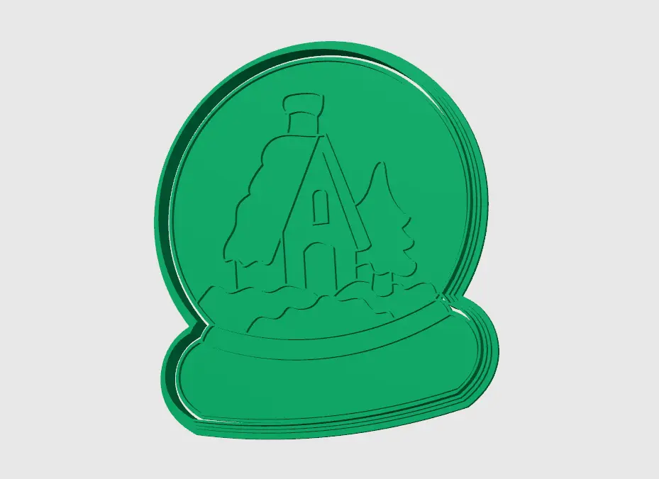 Christmas Snow Ball House Cookie Cutter