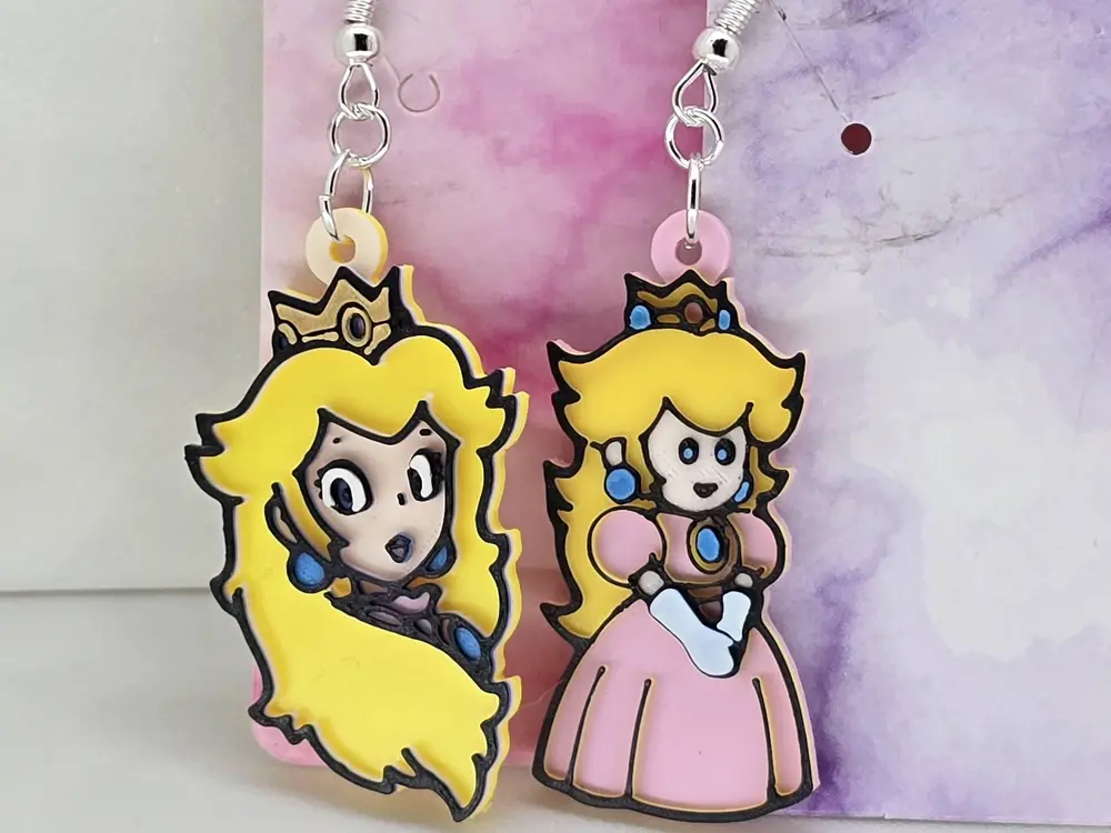 Princess Peach Earrings
