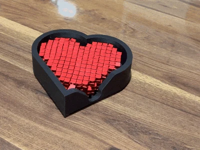 FLEXI HEART COASTER / ARTICULATED GIFT / FIDGET TOY
