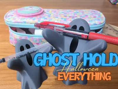 万圣节幽灵笔架 / Spooked Ghost Pen Holder /