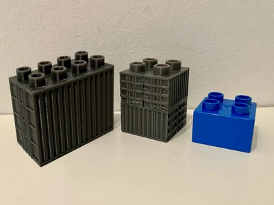 Cargo Container Bricks for Lego Duplo (tested - no supports)