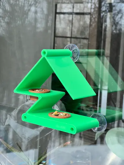 Minimalist Stylish Bird Feeder can fit in Windows