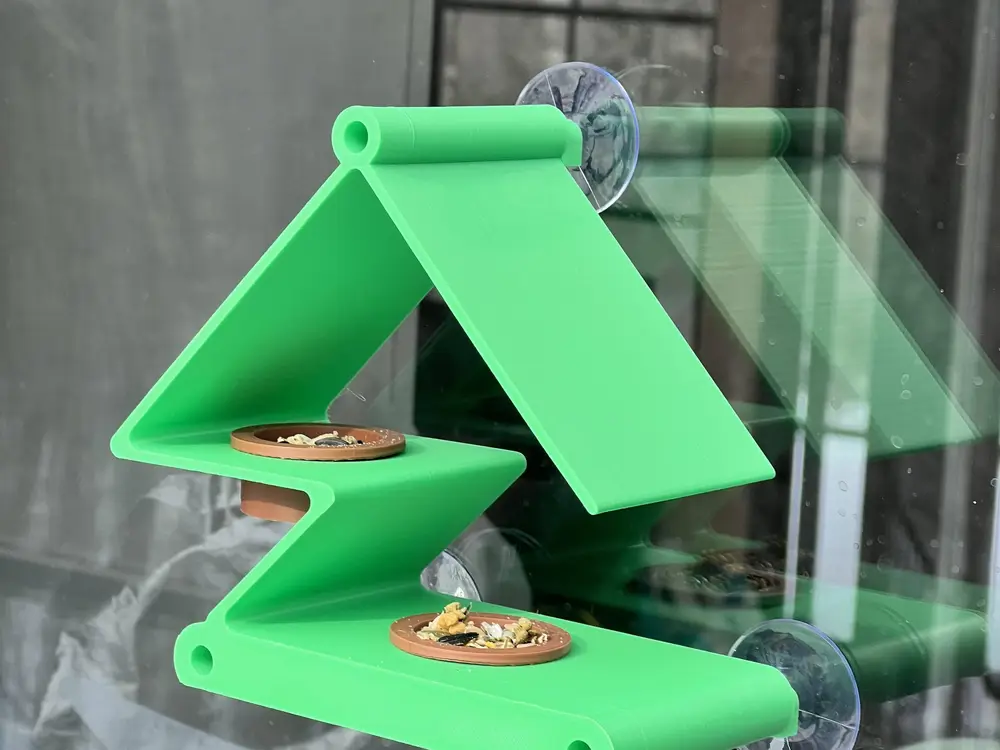 Minimalist Stylish Bird Feeder can fit in Windows