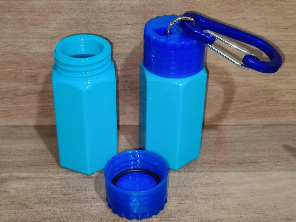 waterproof keychain container