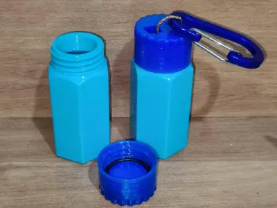 waterproof keychain container