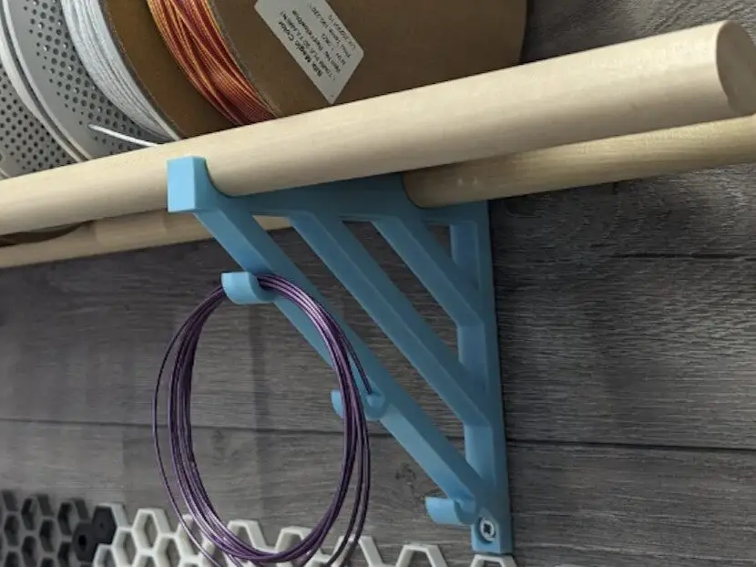 Dowel Rod Filament Spool Shelf