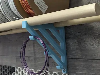 Dowel Rod Filament Spool Shelf