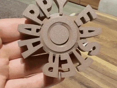 EASTER FIDGET TOY (PRINT IN PLACE) / FIDGET SPINNER / 3 DESIGN & SIZES