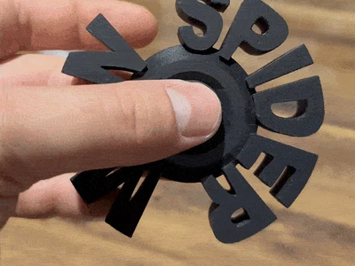 SPIDER-MAN FIDGET TOY / SPINNER / PRINT IN PLACE / SPIDERMAN