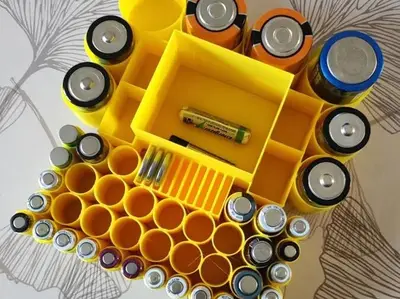Organizador de Baterías Multifunción – Almacena y Ordena con Facilidad