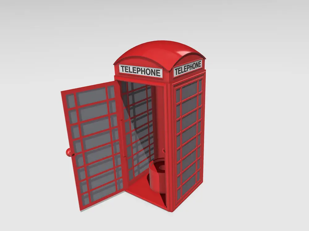 英国电话亭 存钱罐&灯罩（Max版）/UK Phone Booth Piggy Bank & Shade (Max Version)