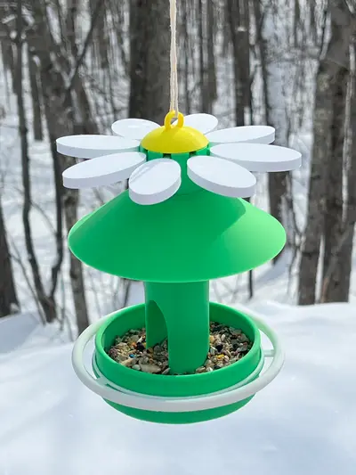 Flower Bird Feeder 1 color (easy to assemble)