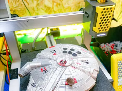 Multi color millenium falcon