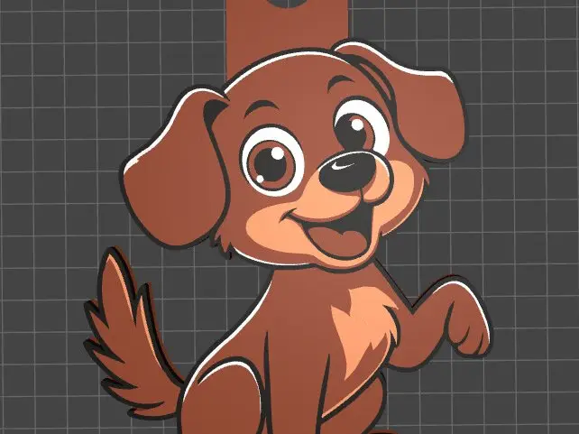 Cachorro Marrón Animado