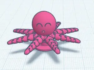 articulated octopus croc charm