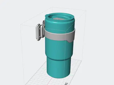 20oz Yeti backpack mug holder with Peak Design Acra backpack adapter