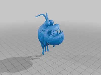 This is a mini version of my Kyle Gru model, designed to be a pencil or straw ornament.   It can be