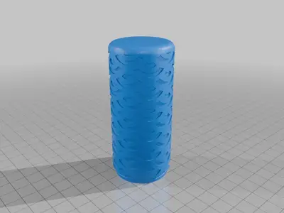 a simple 4x2 gridfinity bin with a height of 8U  magnet holes: round magnet location: all over