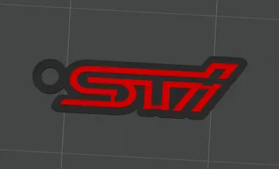 STI Keychain (Multi Color) 3MF