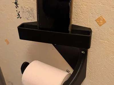 Toilet paper and Smarphone (horizontal & Vertical) holder
