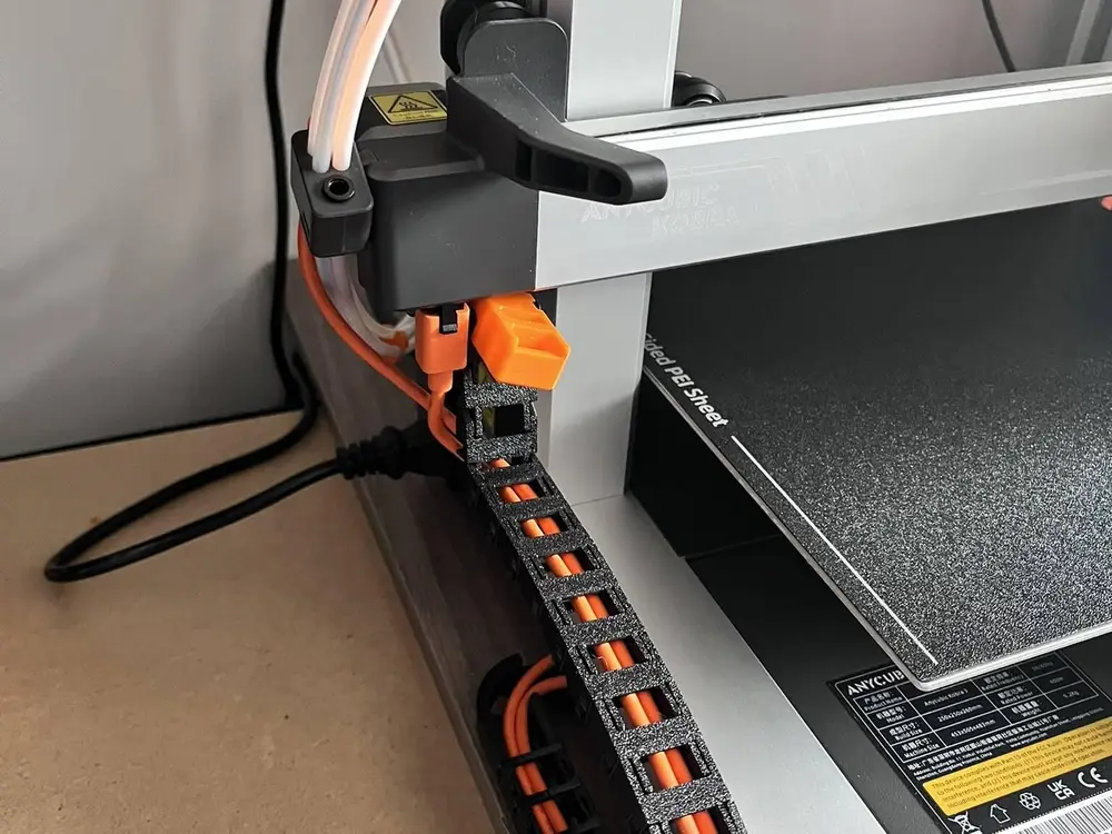 Kobra 3 Side Cable Chain with removable camera mount