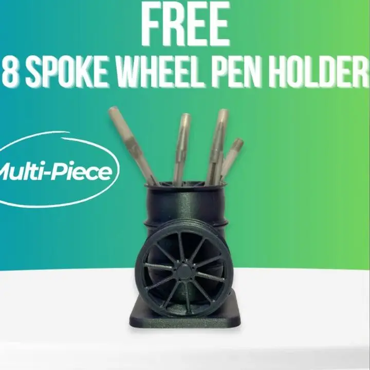 8 Spoke Wheel Cup Pen Holder